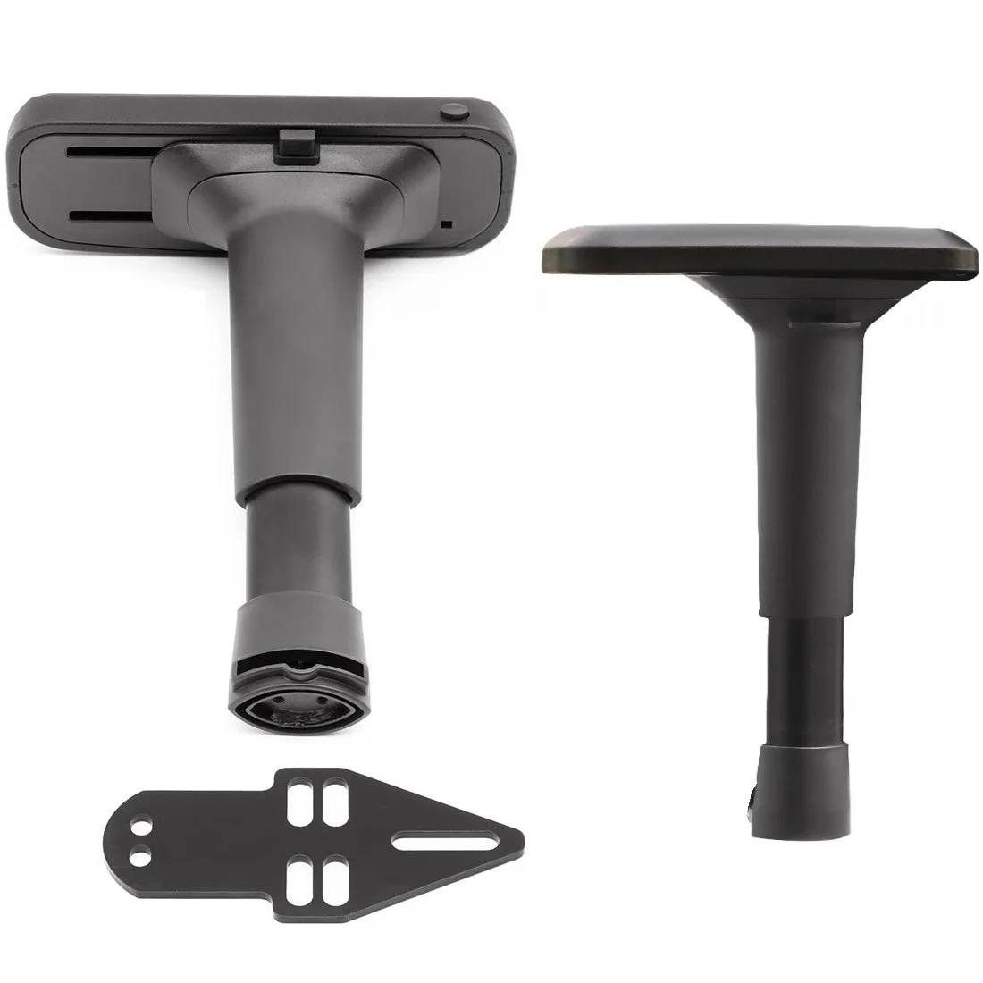 1 Paar (1 Links + 1 Rechts) 4 Dimesions verstellbare T-Arm-Handauflage Ersatz für Gaming-Stuhl-Hocker Image