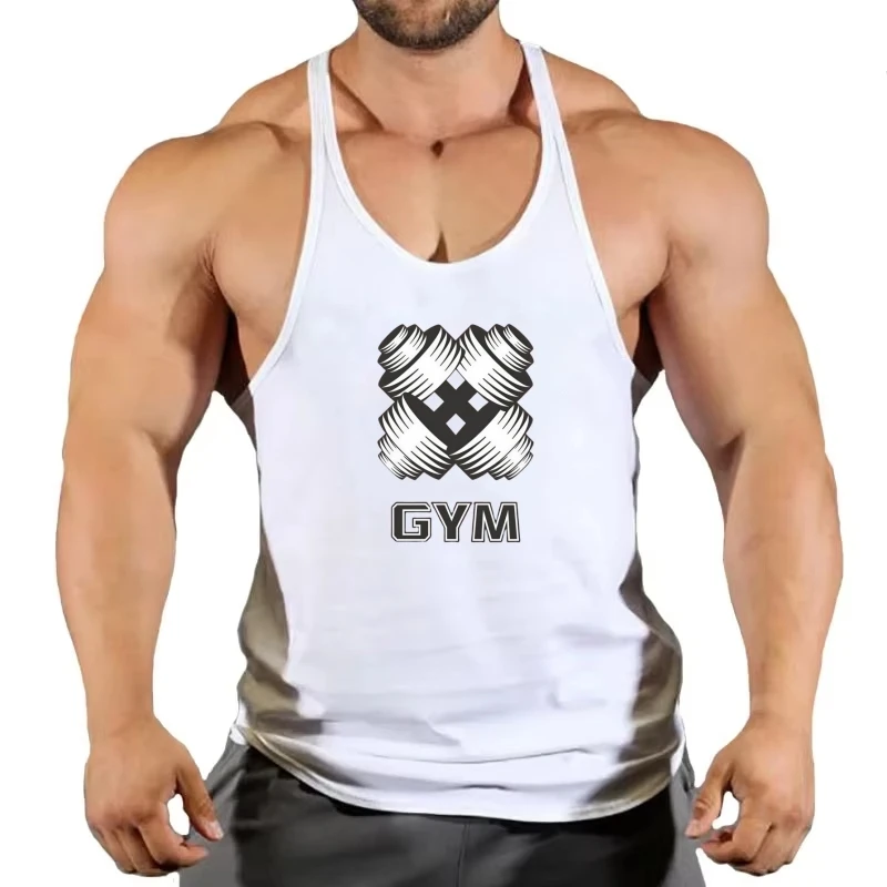 Fitness-Stringer-Tanktop für Herren, schmaler Riemen für Fitnessstudio, Workout, leichter Stoff für Fitnessstudio und Studio Image