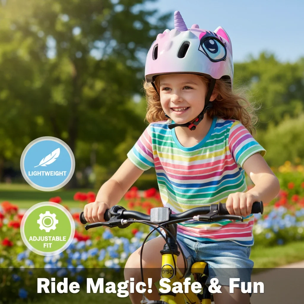 Kleinkind Kind Fahrrad Halbhelm 3D Einhorn Cartoon Design Skateboard Roller Radfahren Skaterolling 48-52 cm Balance Schutzhelm Image