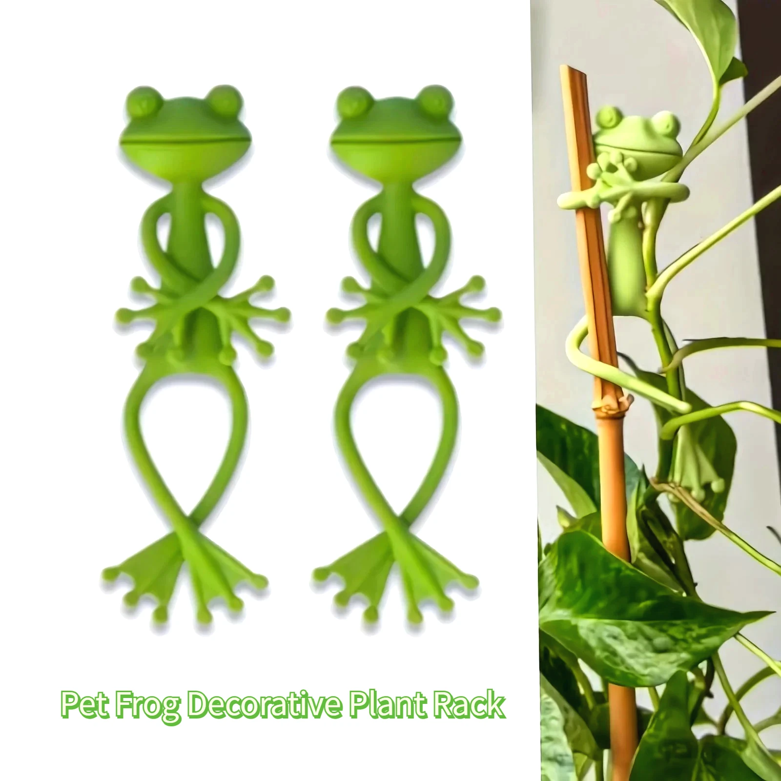 1/2/5PCS Haustier Frosch Dekorative Pflanzenstütze, für Pflanzen Gartenarbeit Gadgets Pflanzenständer Innentöpfe Image
