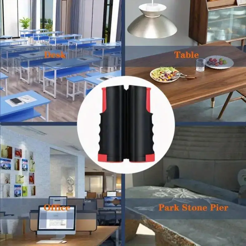 Tragbares Tischtennisnetz, erweiterbarer Tischtennisnetzständer für jeden Tischtennis, verstellbarer Tischtennisnetzständer Image