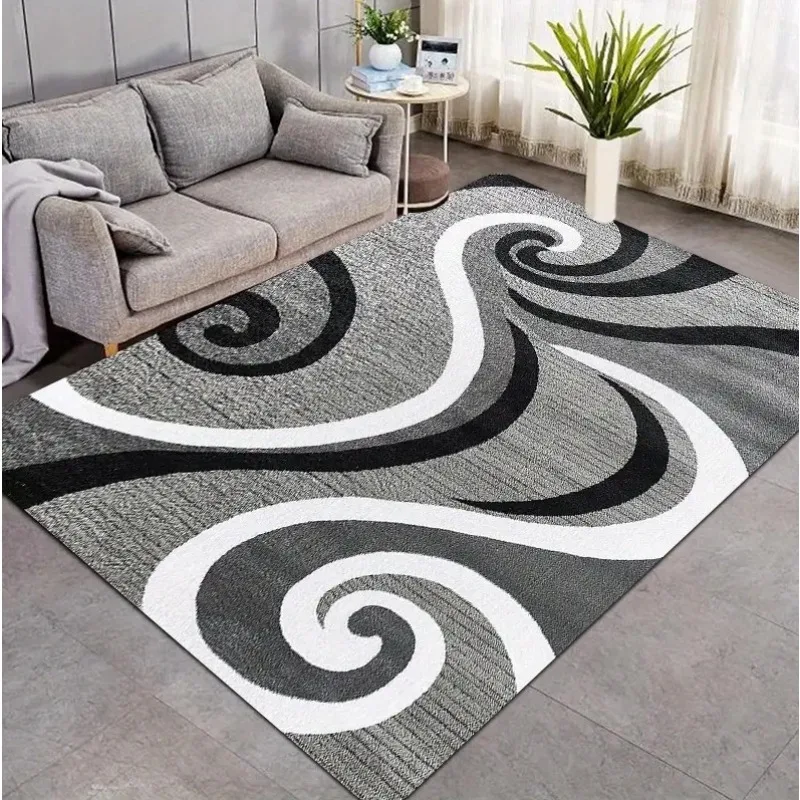 Modern Living Room Floor Mat Simple Lines and Printed Soft Bedrooms Suitable for Living Rooms Terraces Offices Kitchen Floors
