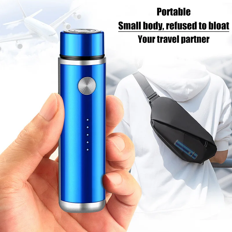 Mini Electric Shaver For Men Portable Electric Razor Beard Knife USB Charging Men
