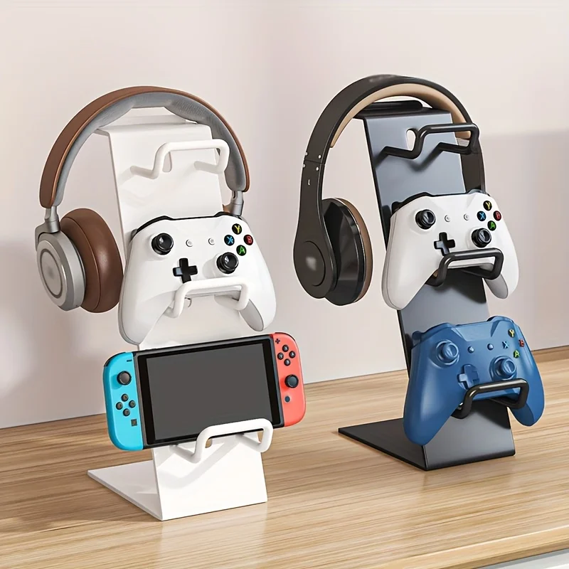 3-Tier Game Controller Holder Display Stand for Xbox Series X, Xbox, 360, Ps5, Ps4, Switch,Nintendo,Steam,Gaming Headset