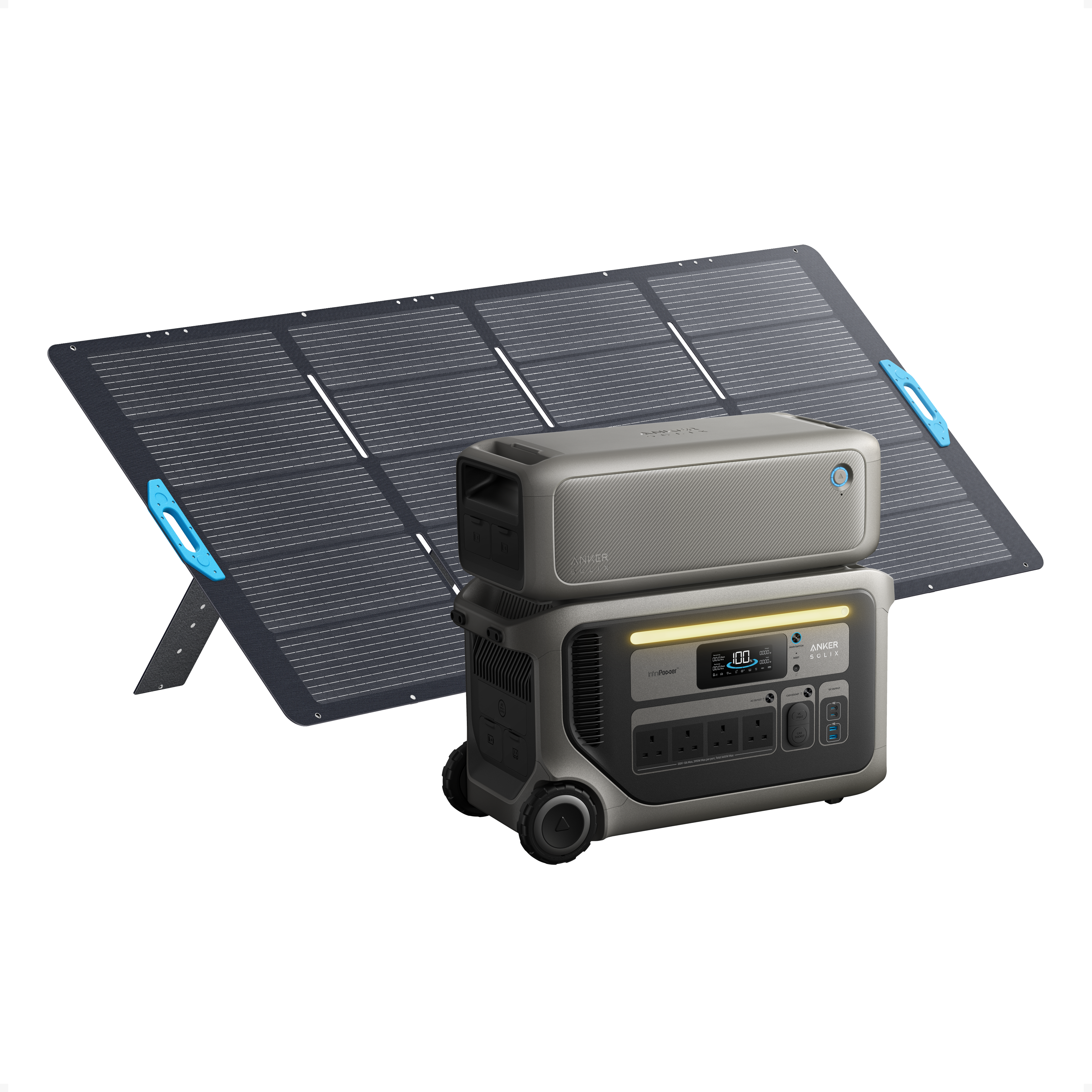 Anker SOLIX F3000 + Expansion Battery + 400W Portable Solar Panel