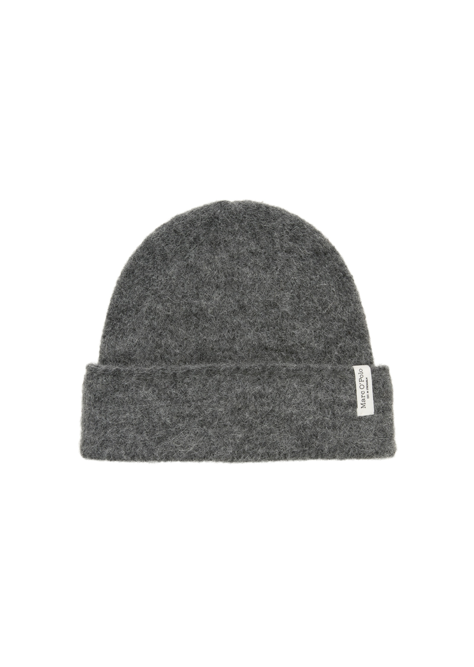 Baseball Cap MARC O'POLO "aus Wolle-Alpakawolle-Mix", Damen, rocky grau melange, Obermaterial: 33% Polyamid, 32% Wolle (Schafwolle), 32% Alpaka, 3% Elasthan; Füllung: 100% Nicht verfügbar; Futter: 100% Nicht verfügbar, unifarben, Caps Image