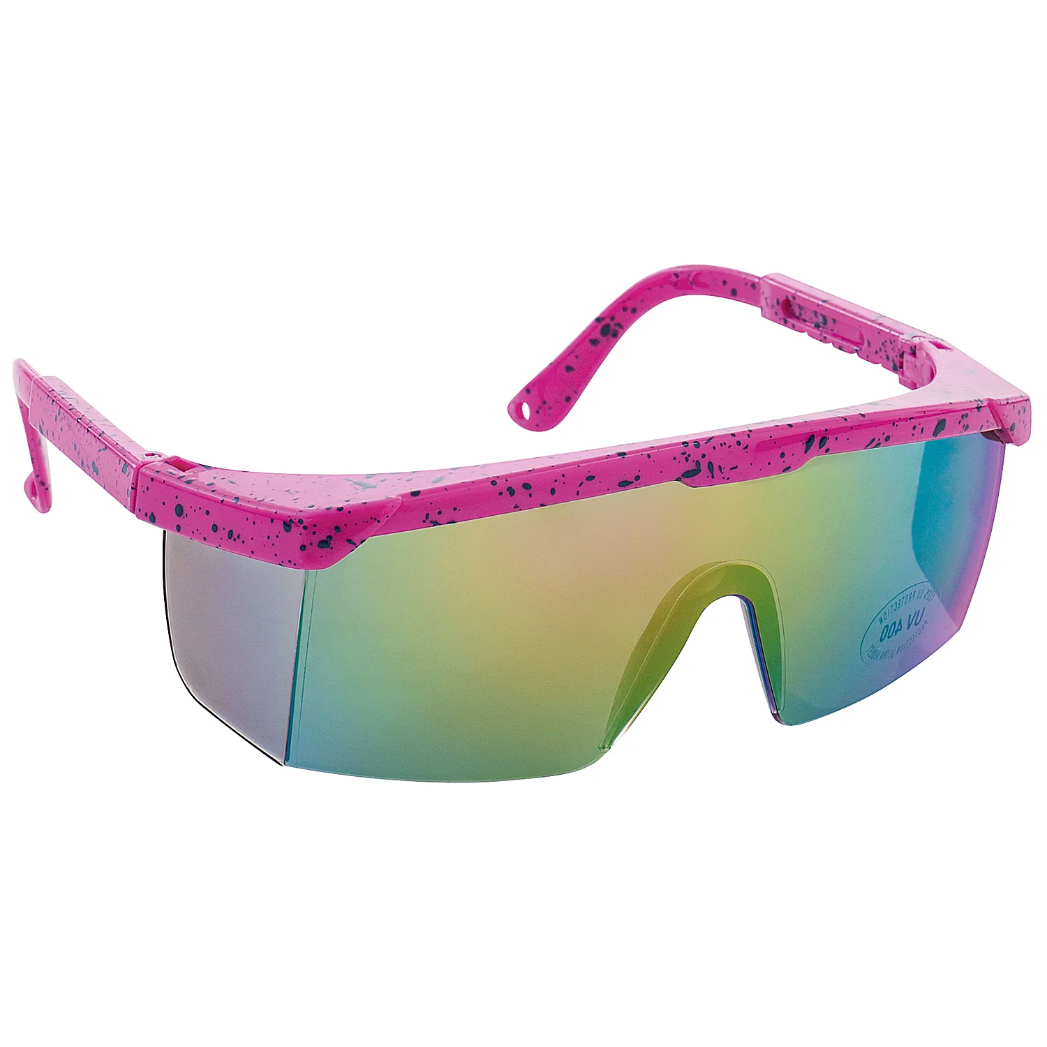 Lunettes de ski "années 80", rose vif
