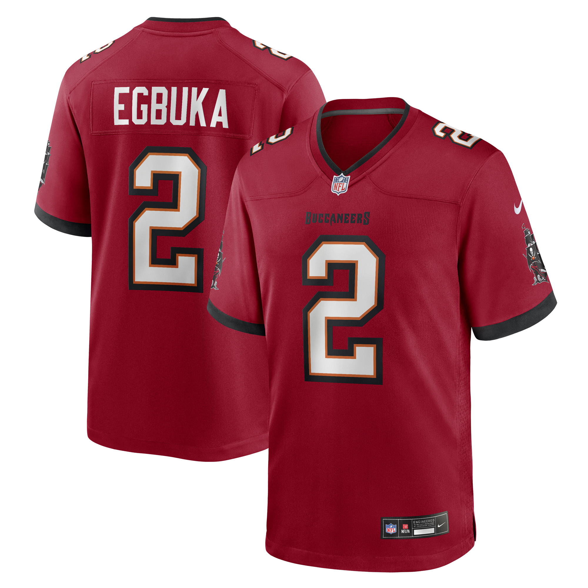 Tampa Bay Buccaneers Nike Game Heimtrikot - Rot - Emeka Egbuka - Herren Image