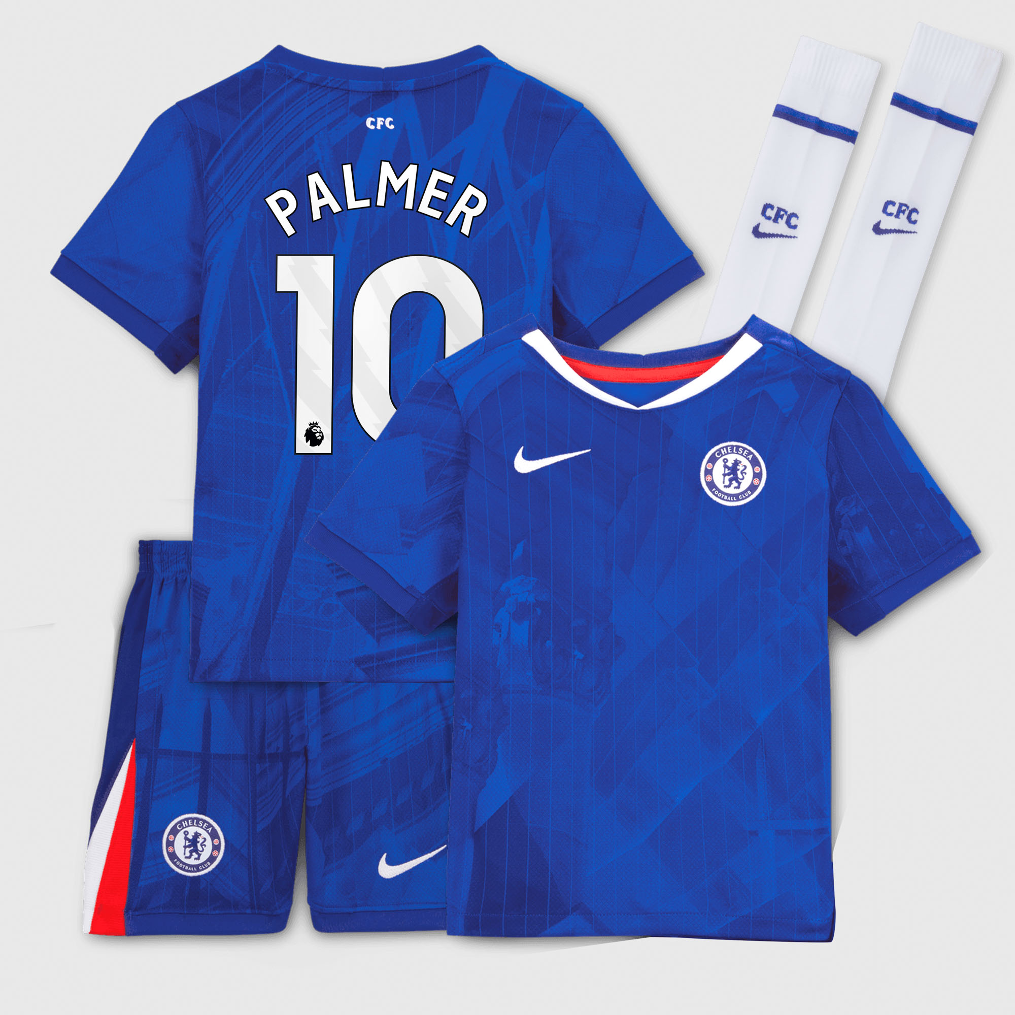 Chelsea Nike Stadion Heimdress 2025-26 - Kleinkinder mit Aufdruck Palmer 10 Image