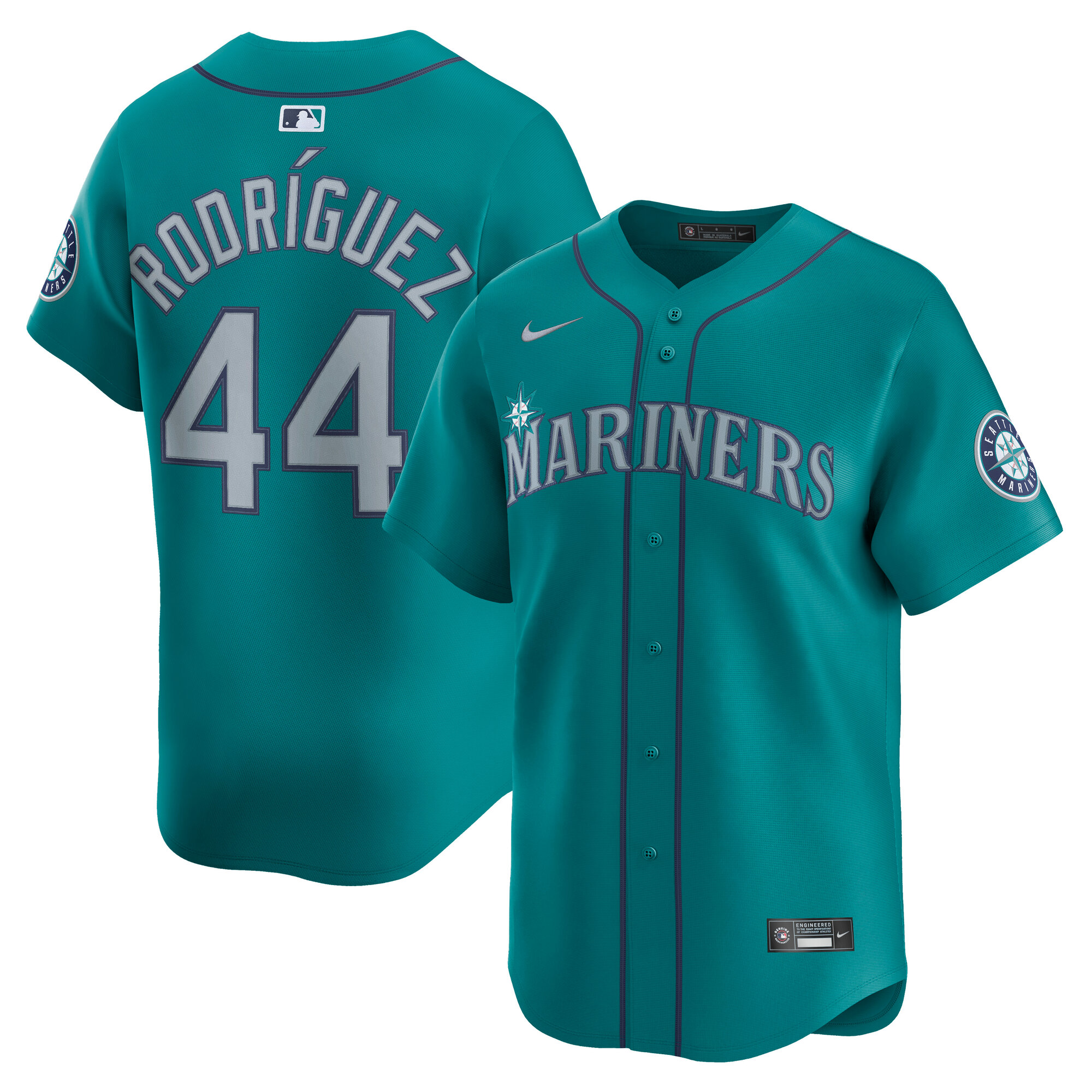 Nike Julio Rodríguez Teal Seattle Mariners Alternate Limited Player Jersey für Herren Image