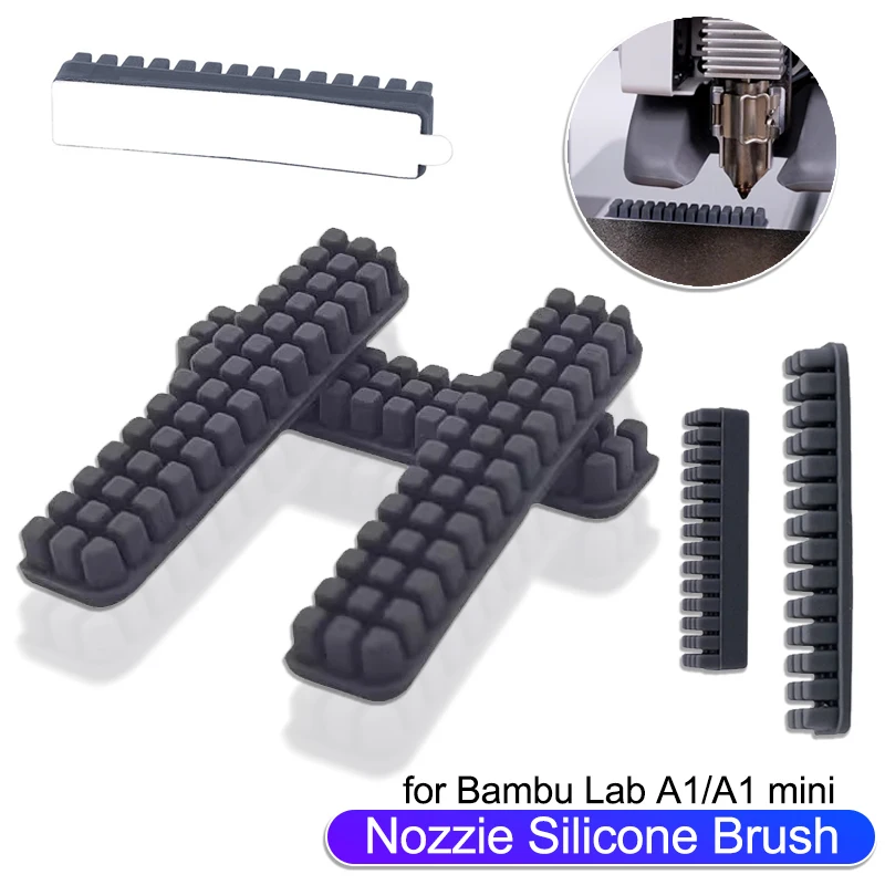 Für Bambu Lab A1 Mini Düse Wischer Düse Pinsel Silikon Pinsel Brutstätte Montiert Für Bambu Lab 3D Drucker Labor A1 Mini Zubehör Image
