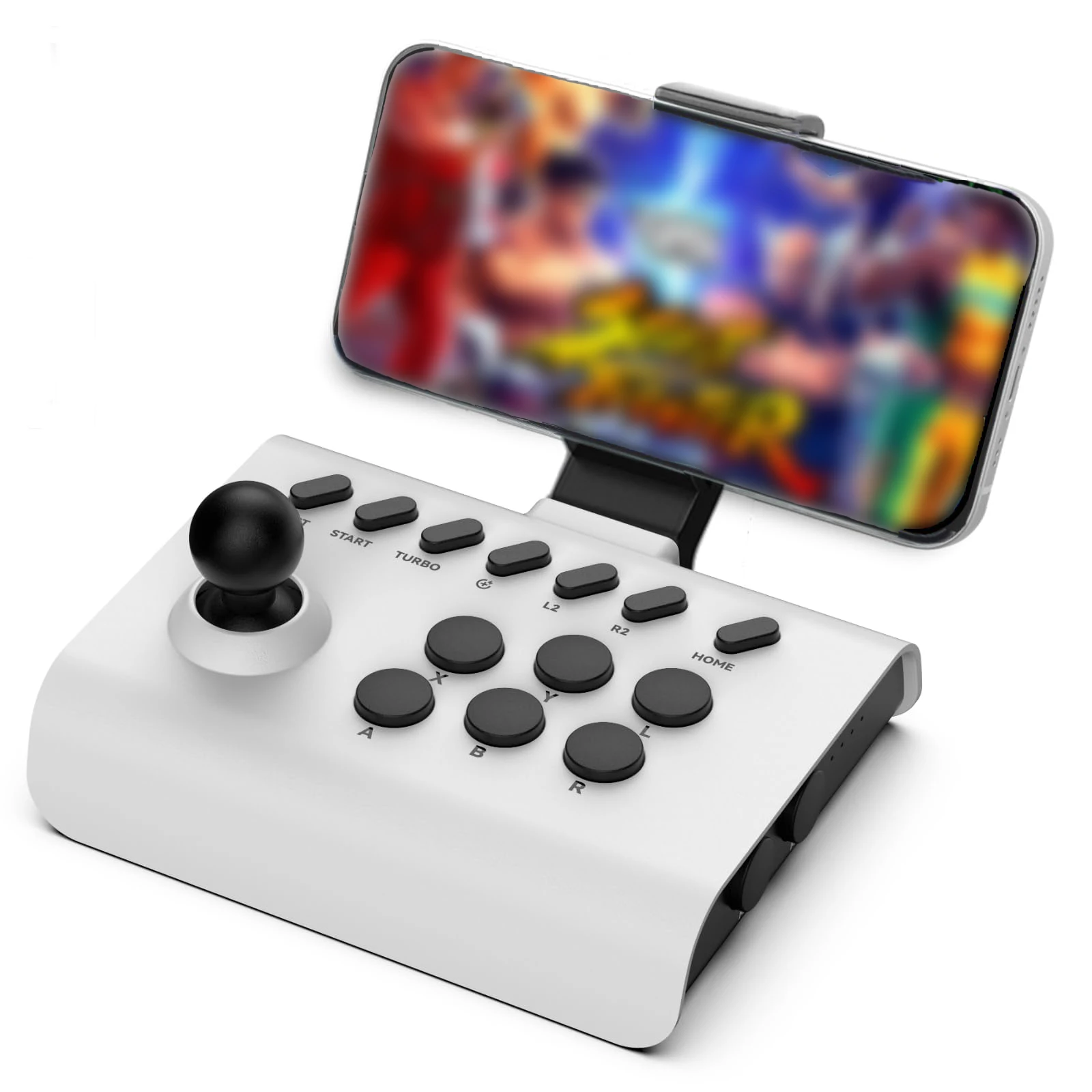 VILCORN Mini Arcade Joystick Wireless Gaming Controller für PC/Android/iOS Telefone Fighting Stick für Street Fighter/Mame Game Image