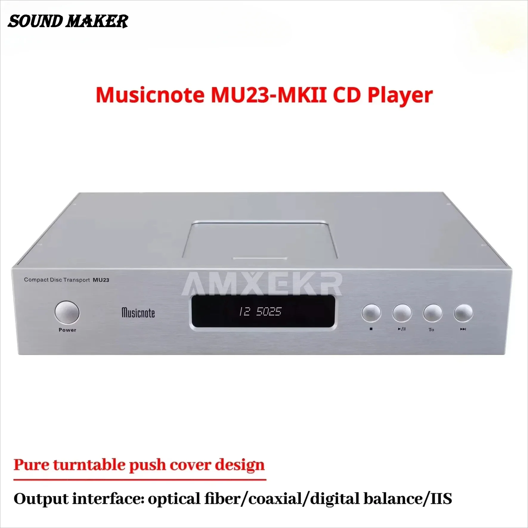 Sound Maker-MU23-MKII High-End-HIFI Fever-CD-Player, reines Plattenspieler-Push-Cover-Design, IIS-Ausgangsschnittstelle, Fernbedienung Image