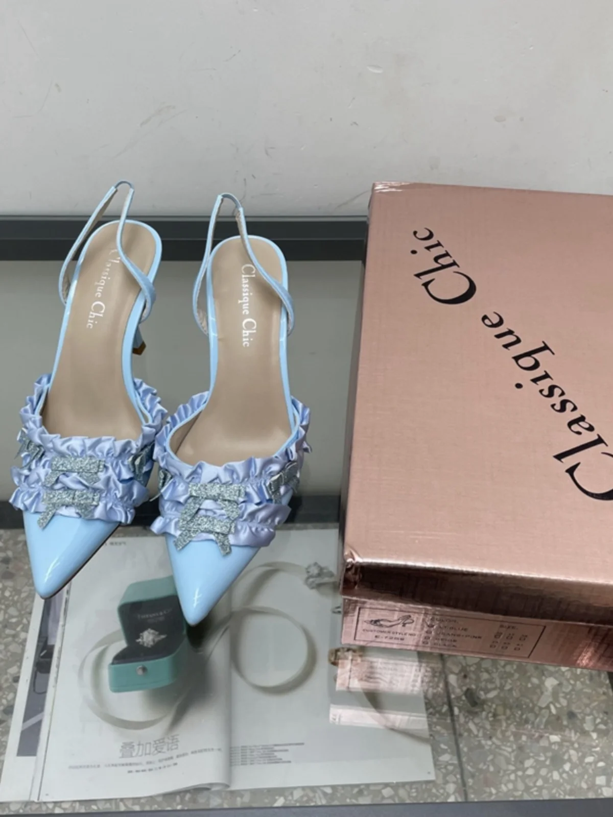 Rhinestone Sandals High Heels Shallow Mouth Comfort Shoes for Women High-heeled Spring Girls 2025 Scandals Office & Career