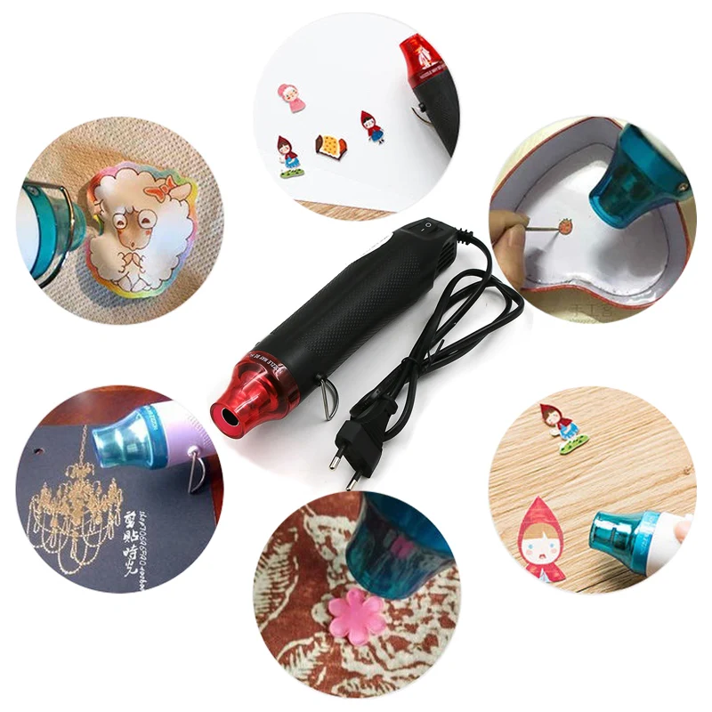 Heißluftpistole 220 V Löten Temperatur Gebläse Pistole DIY Handwerk Elektrische Power Heißer Trockner Mini Heißluftpistole Für Schrumpfschläuche auto Wrap Image