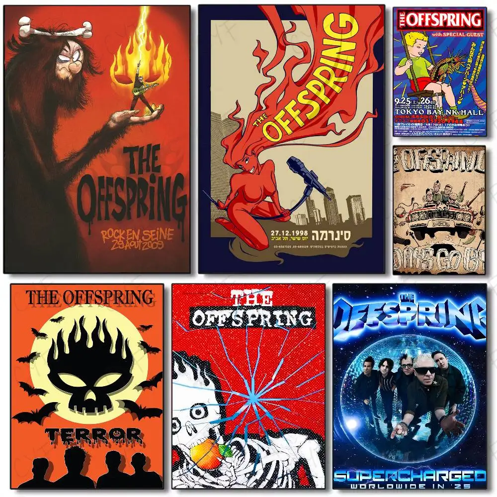 Punk Revival T-The OffspringMT Band Poster Kunst Malerei Poster mit Drucken Home Schlafzimmer Wohnzimmer Dekoration Geschenk