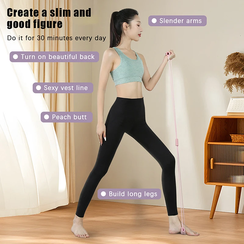 8-Wort-Brust-Expander, Seil, Widerstandsbänder, Yoga, Fitness, Widerstandstraining, Muskel für Fitnessstudio, Übung, Fitness, Gummi-Gummibänder