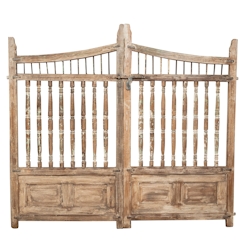 BISCOTTINI INTERNATIONAL ART TRADING Biscottini Große Eingangstore 227x15x204 cm - Gartentor - Außentore - Gartenzaun - Holz- und Eisentor Image