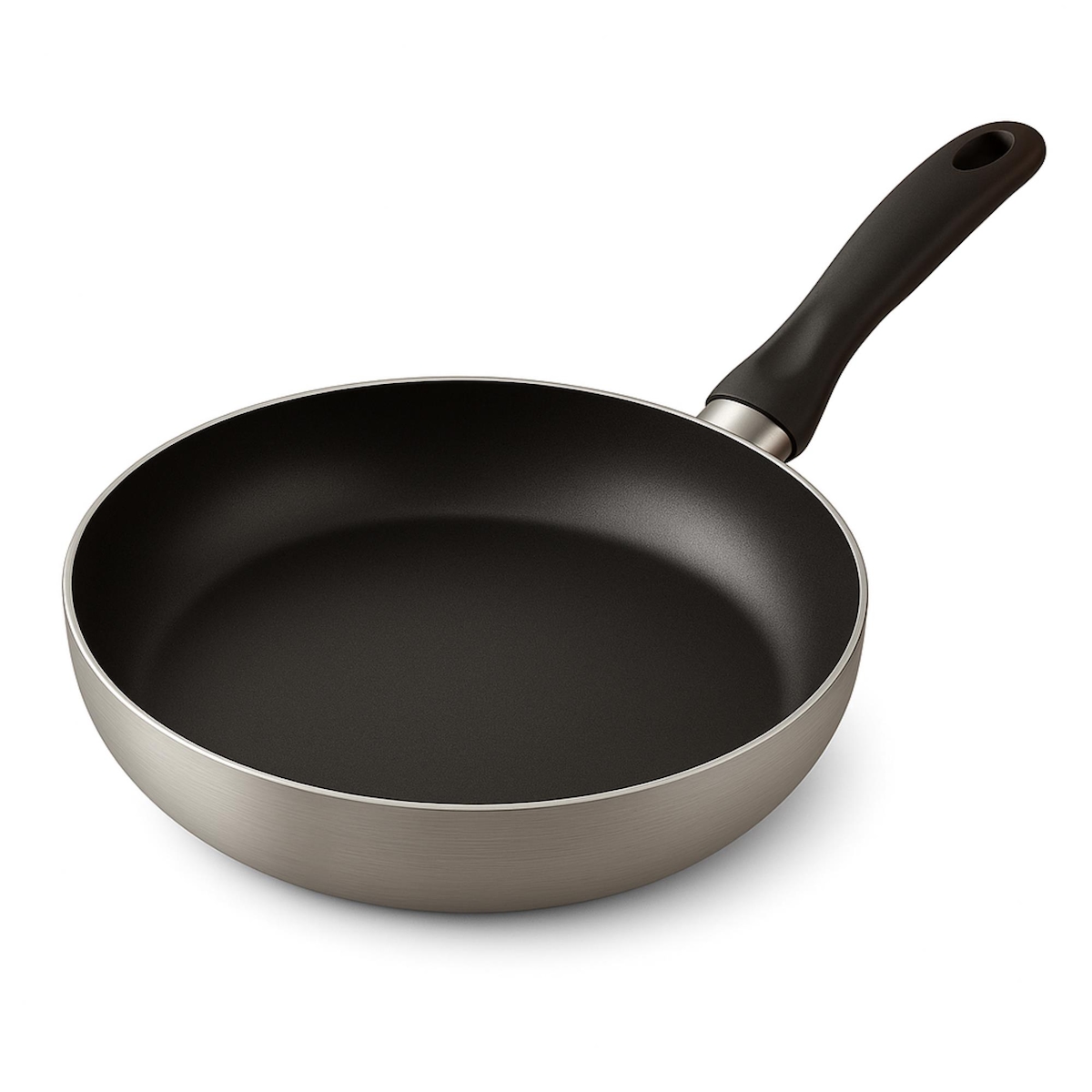 WellHome - Bratpfanne Ø28x5cm aus gepresstem Aluminium in Metallic-Grau Image