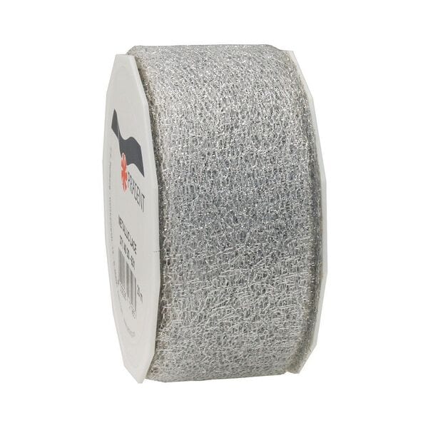 PRÄSENT Geschenkband silber 20 m, 4 cm Image