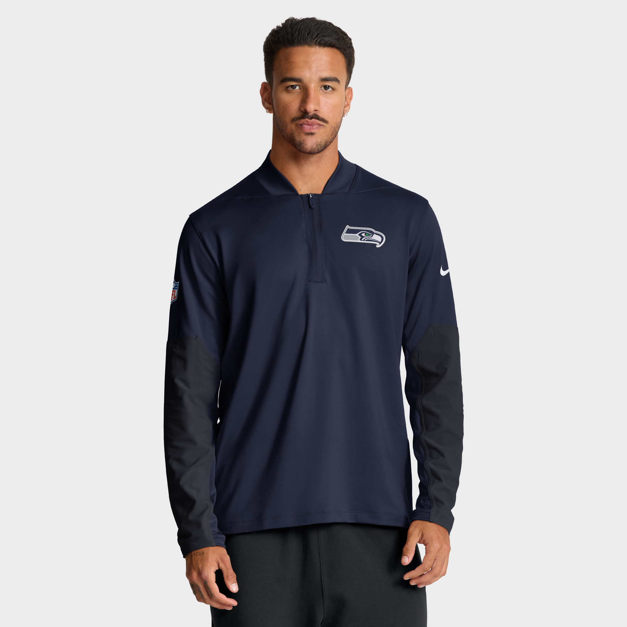 Seattle Seahawks Nike Dri-FIT Oberteil 1/2 Reißverschluss – Herren Image