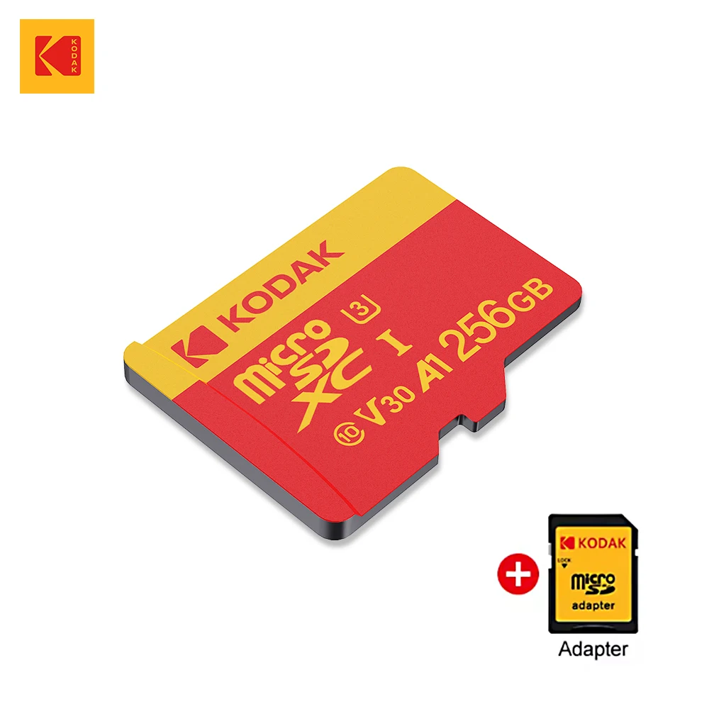 KODAK Micro SD Karte Class10 U3 Speicherkarte MicroSD 64 GB 128 GB 256 GB SD/TF Flash Karte für Smartphone Tablet Kamera Image