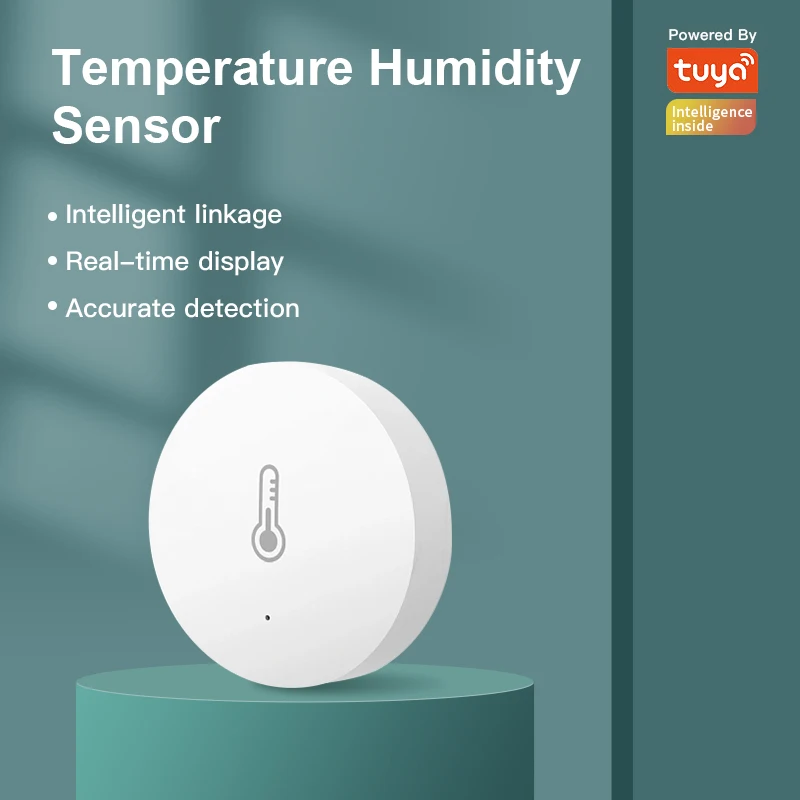 1/2 stücke Tuya Zigbee 3,0 Smart Temperatur & Feuchtigkeit Sensor Tuya Smart Leben APP Fernbedienung Für Google Alexa stimme Assistent Image