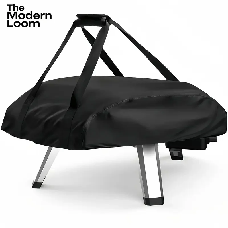 Pizzaofen-Abdeckung – tragbarer Pizzaofen-Schutz für den Außenbereich mit verstellbarem Kordelzugverschluss, robuster Reißverschluss Image