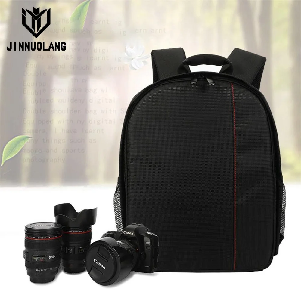 Die Kameratasche ist einfach, leicht und eignet sich für Canon-, Nikon- und Sony Outdoor-Dual-Shoulder-Kamerarucksäcke. Image