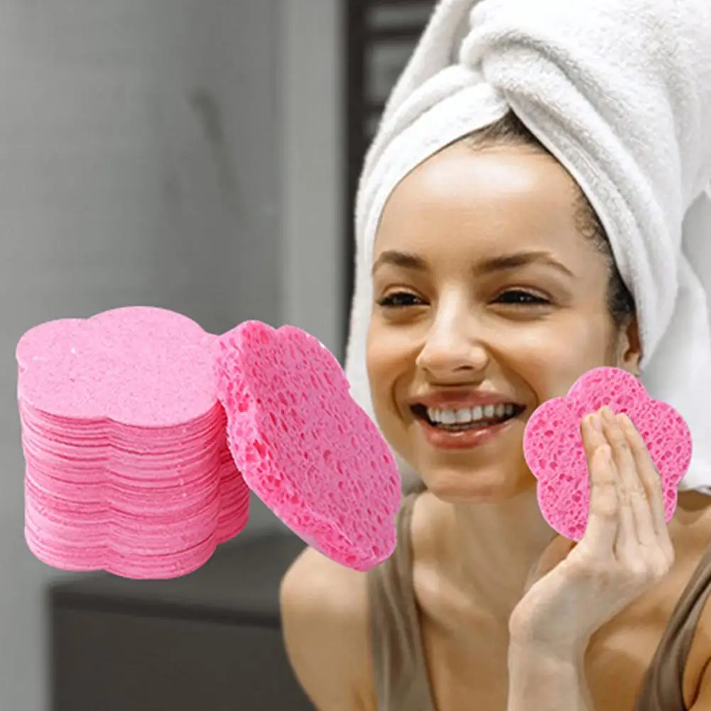 5/10 Stück komprimierte Gesichtsschwämme, kosmetischer Spa-Gesichtsschwamm zum Reinigen und Peeling von Gesichtspads, Make-up-Schwamm, Make-up-Entfernung Image