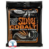 Ernie Ball 2722 Hybrid Slinky Cobalt Electric Guitar Strings - .009-.046 (3-Pack)
