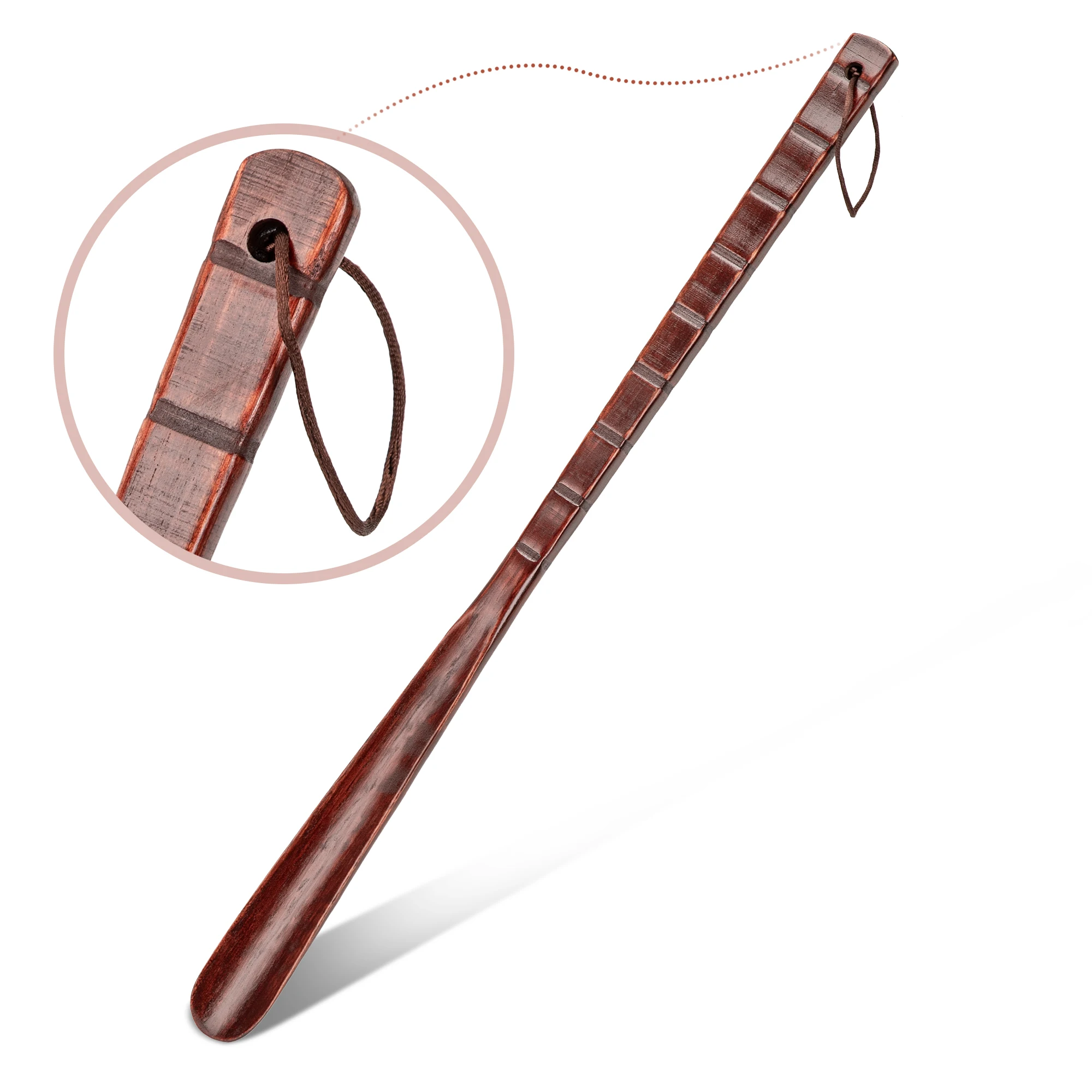 54 cm lange Schuhlöffel aus Holz, professionell, langlebig, langer Griff für Senioren, rutschfester Schuhlöffel, Retro-elegantes Holzzubehör, Schuhe