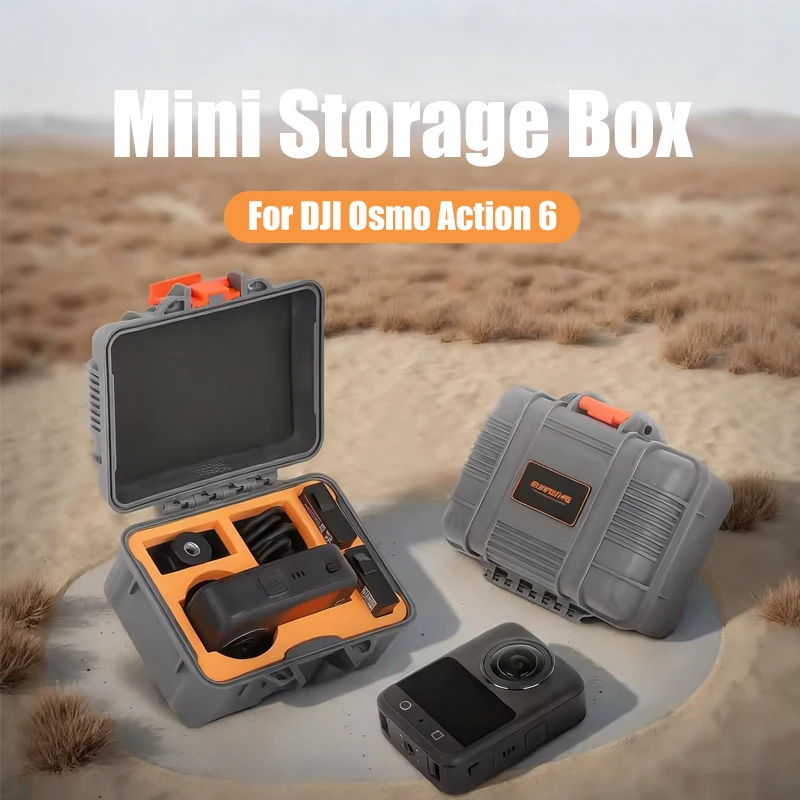 Hartschalen-Aufbewahrungsbox für DJI Osmo Action 6 wasserdichte schützende Outdoor-Reise-Tragetasche für DJI Osmo Action 6 Kamera Acce Image