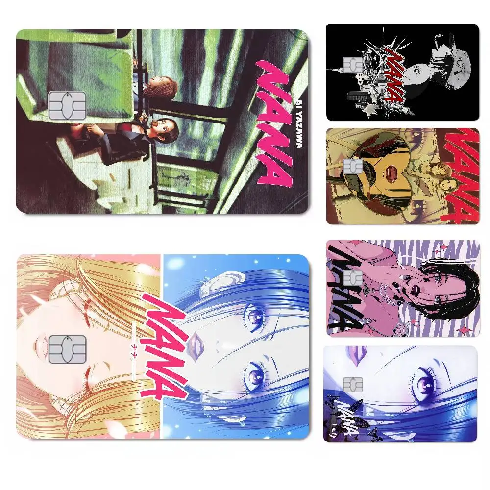 1PC Klassische Anime NANA 4 stücke 1Set Kredit Debit Karte Aufkleber Party Aufkleber Dekoration Wasserdichte Kleine Chip Karte haut Aufkleber Image