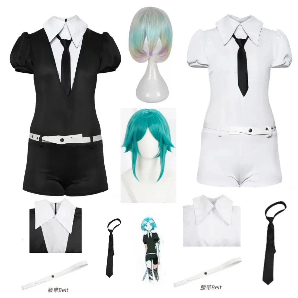 Anime Land of The Lustrous Cosplay Kostüm Erwachsene Diamant Houseki No Bort Kuni Jade Kostüme Outfit Uniform Anzug Perücke Frauen Männer Image
