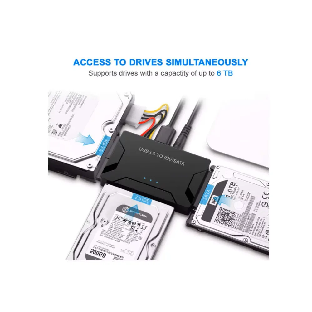 Nouveau lecteur de disque dur adaptateur universel SATA/IDE vers USB 3.0 pour disque dur externe 2.5 