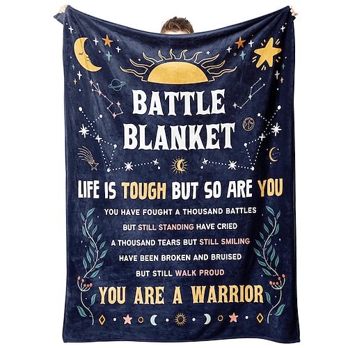 Fleecedecken Überwurfdecke für die Couch Geschenk Inspirierendes Zitat Motivierend Positiv Sofa Bett Dekorative Decke Warme Decke Wohndeko Image