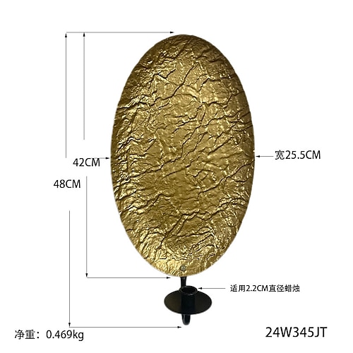elegante Wanddekoration Metall Kerzenhalter Wandleuchte für Wohnzimmer Wohnkultur europäischen Design Image