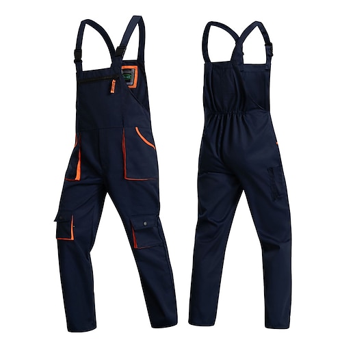 Herren Cargo-Hosen Hose Overall Elastischer Bund Mehrere Taschen Einfach tragbar Outdoor Täglich Campen und Wandern Mode Klassisch Marineblau Königsblau Image