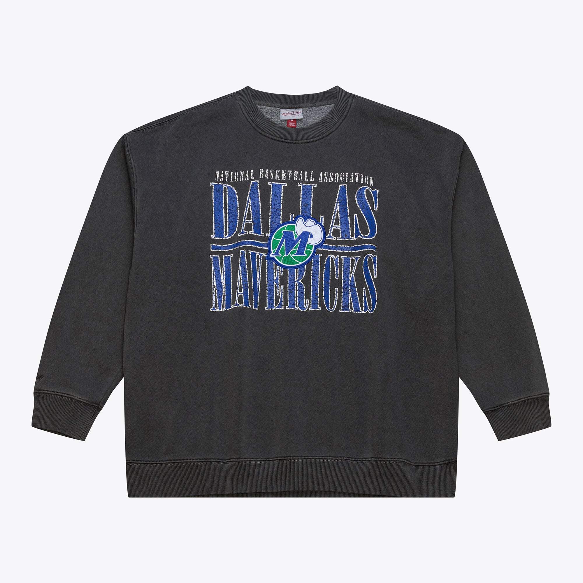 Dallas Mavericks Mitchell & Ness Downtown Fleece Vintage Crew – Herren