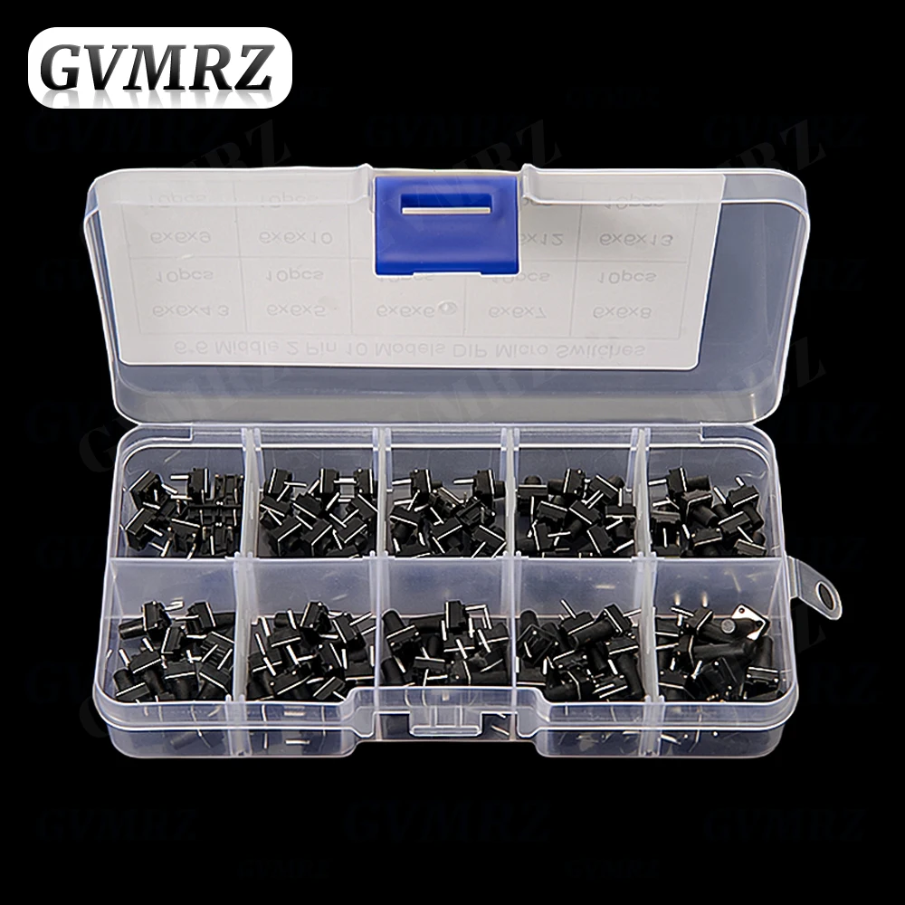 10 Werte 100PCS Micro Tactile Switch Momentary Tact DIP Schalter 2Pin 6x6mm Micro Touch Push Button Schalter Hohe 5mm 6mm 8mm 9mm Image