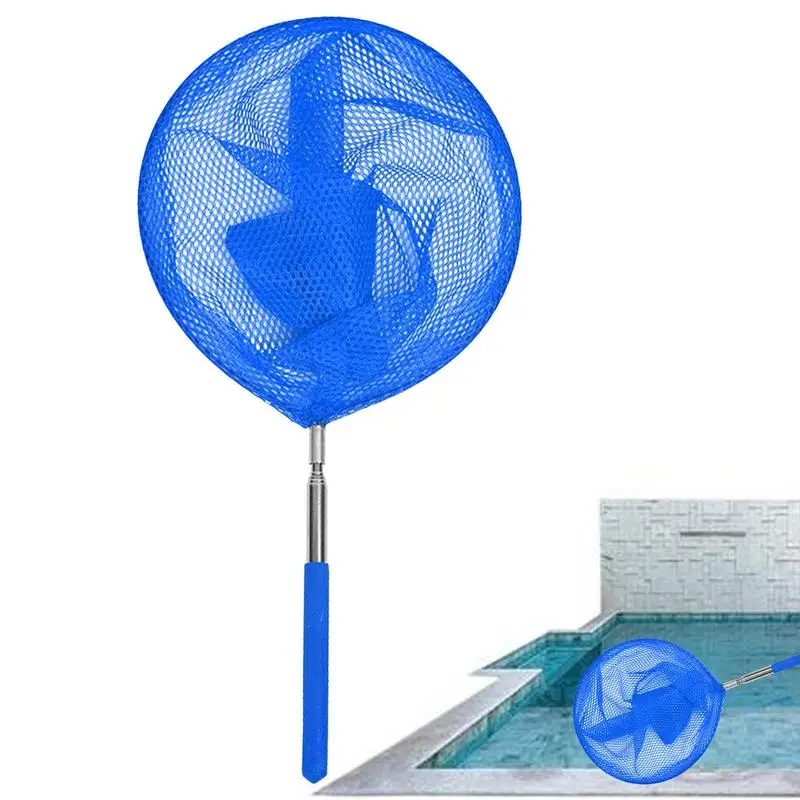 Swimming Pool Skimmer Net Telescoping Pool Skimmer Swimming Pool Cleaner Net Cleaning Leaves and Debris Debris Removal Tool