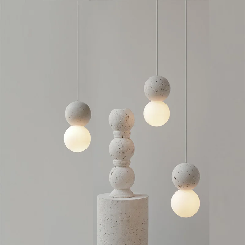 Minimalistische Terrazzo Pendelleuchte Nordic Treppe Licht Bar Restaurant Einfache Schlafzimmer Nachttisch Pendelleuchte