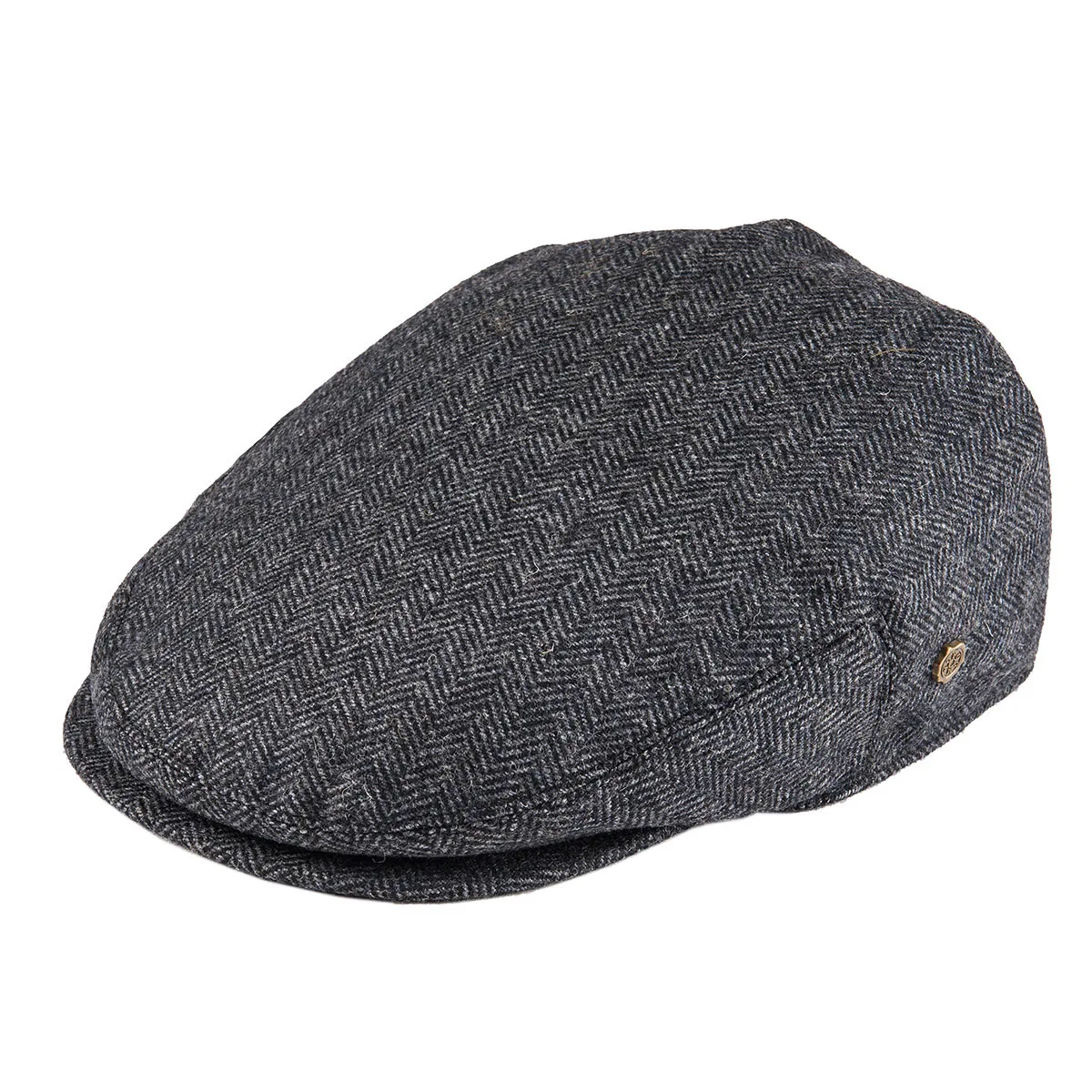 VOBOOM Ivy Cap Fischgräten-Flachkappen 50 % Wolle Tweed Scally Cabbie Hat NewsboyCap Bunnet Paddy Dai Cheese-Cutter Driving Hats Image