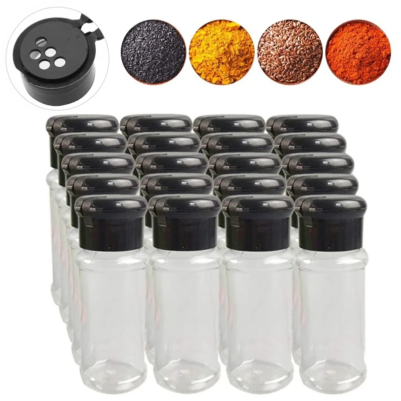 10/20 stücke Gewürz Flasche Pfeffer Schwarz Gewürz Glas Pfeffer 100 ml Flasche Grill Würze Küche Gadgets Zutaten Abfüllung