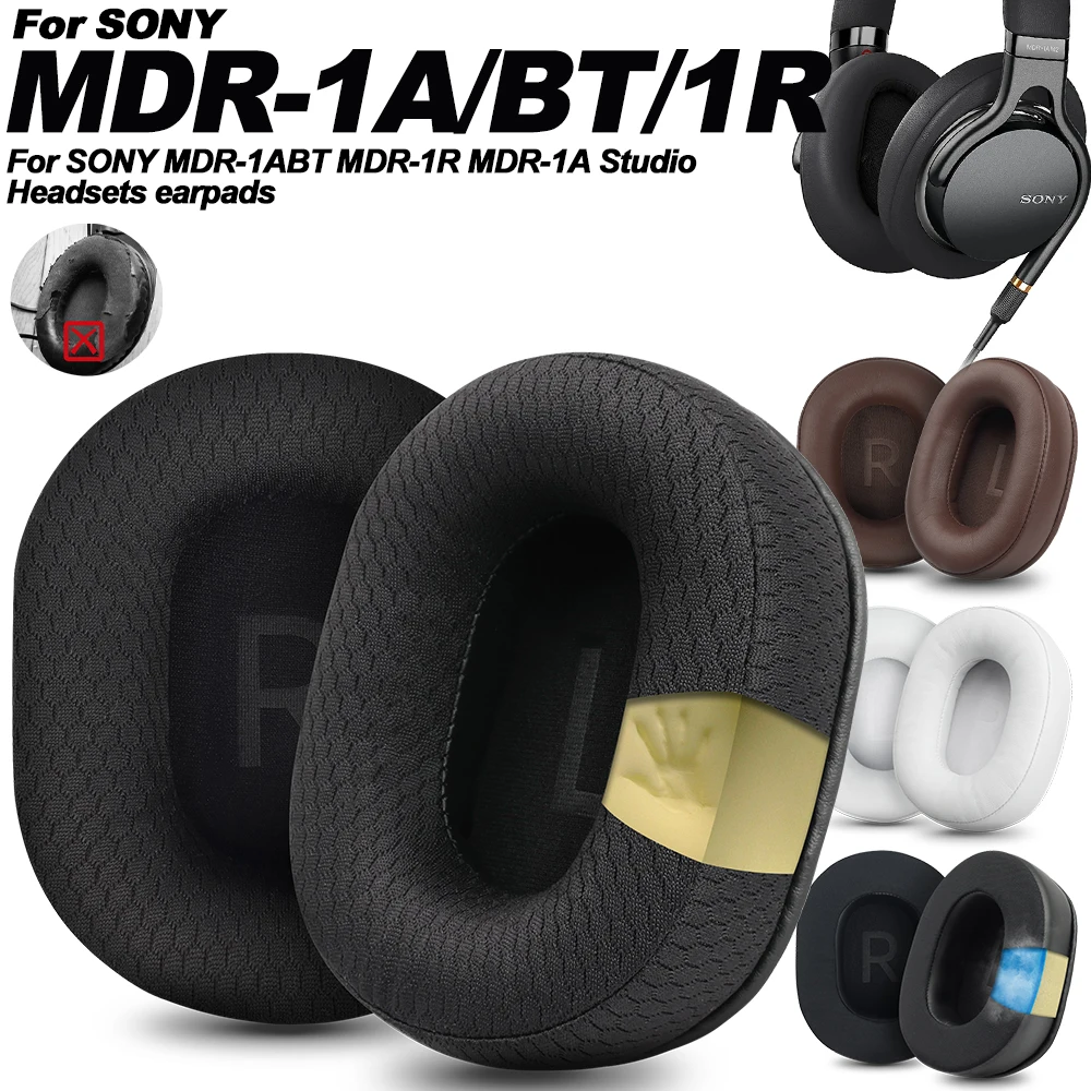 Ohrpolster für SONY MDR-1ABT MDR-1R MDR-1A MDR-MV1 MDR-M1ST Ersatz-Ohrpolster aus Netzstoff, Memory-Schaum-Abdeckungen, weicher Protein-Schaumstoff Image