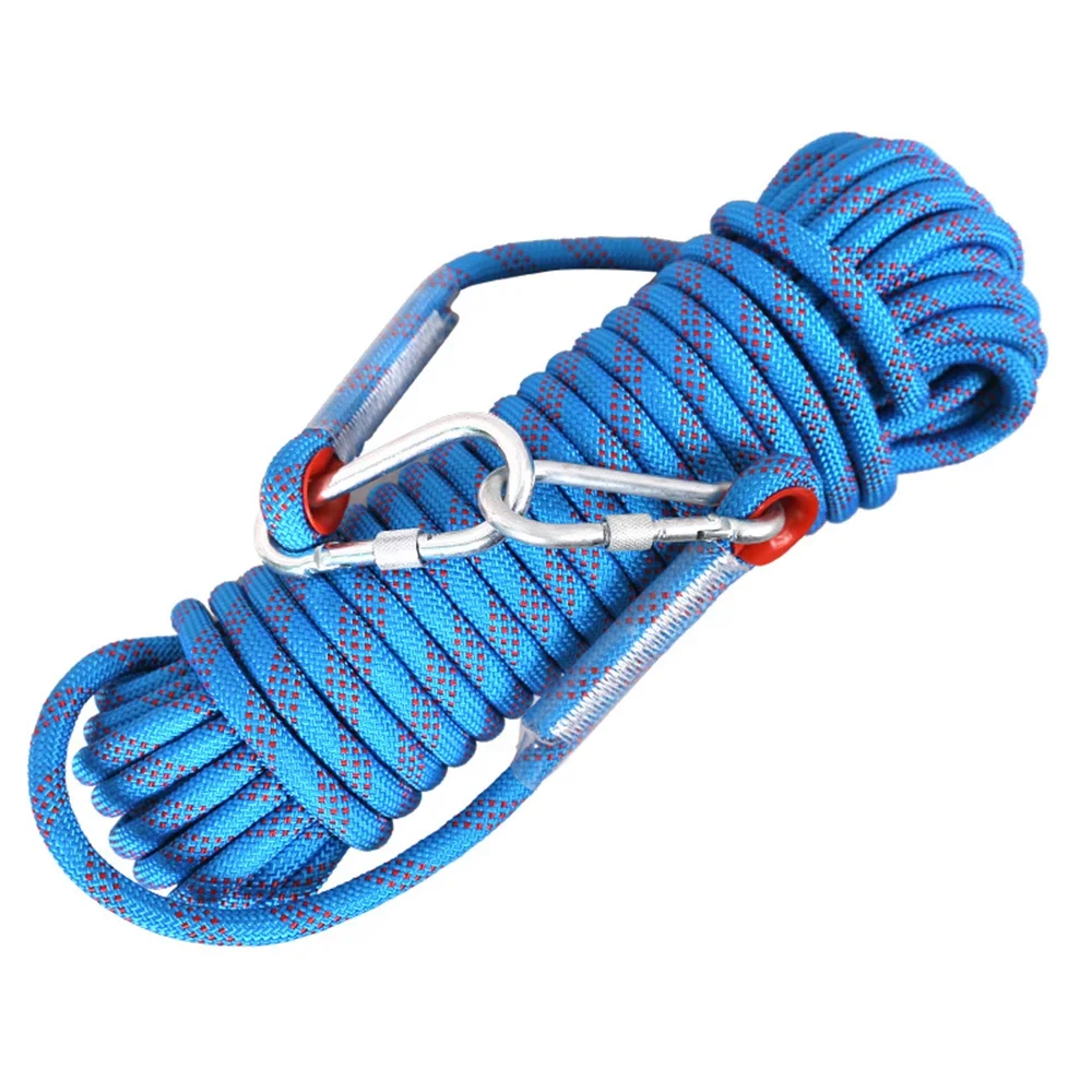 10 mm Kletterseil, 10 m/20 m/30 m, statisches Rapelling-Seil für den Außenbereich, für Feuerrettungssicherheit, Flucht, Baumklettern für Outdoor-Sportarten Image