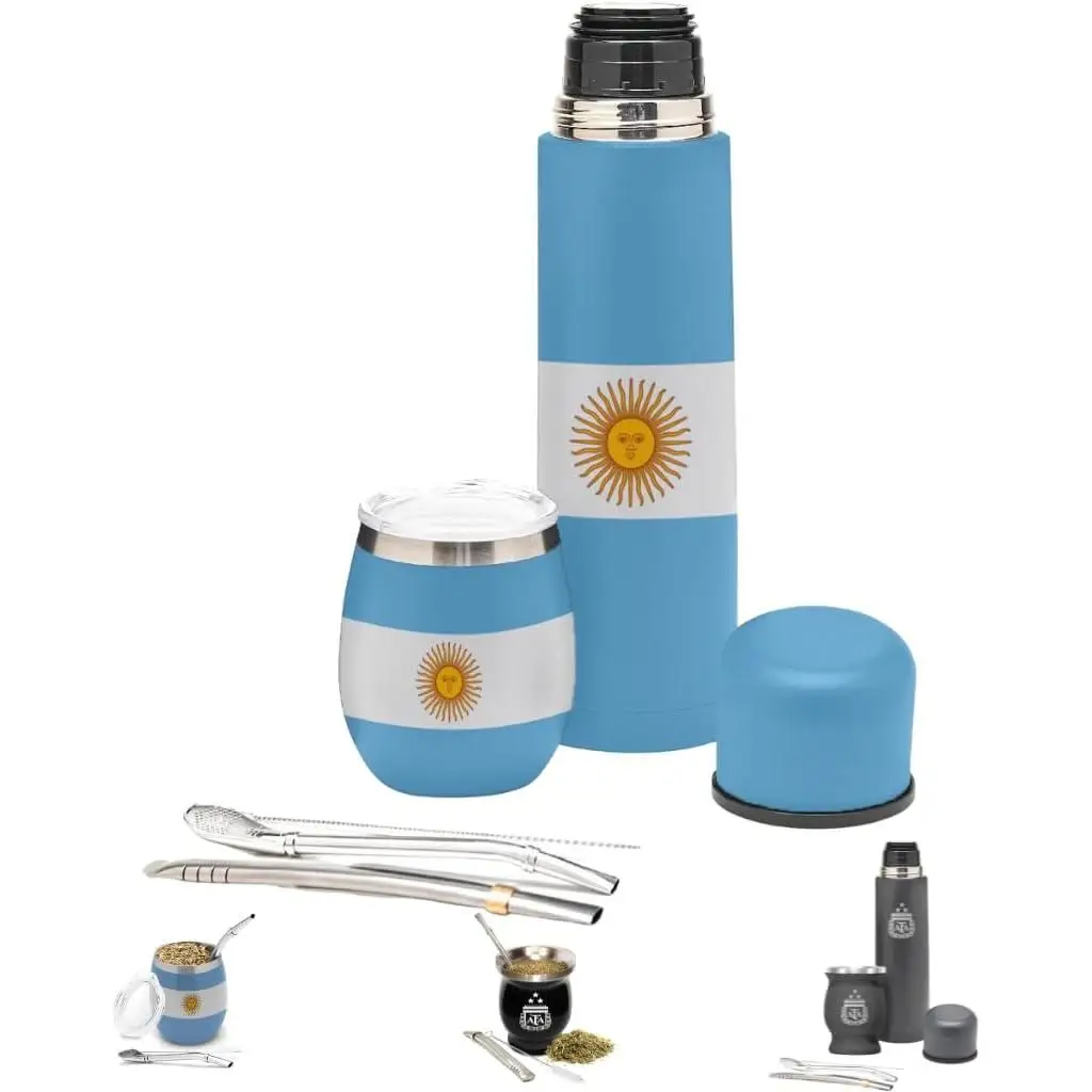 Aurum ® Mate argentino, Yerba Mate, Stoviglie complete moderne, Kit da tè matcha, Lampadina opaca, Yerba Mate Argentina, Tazza di zucca, Lampadina opaca, Termo Mate