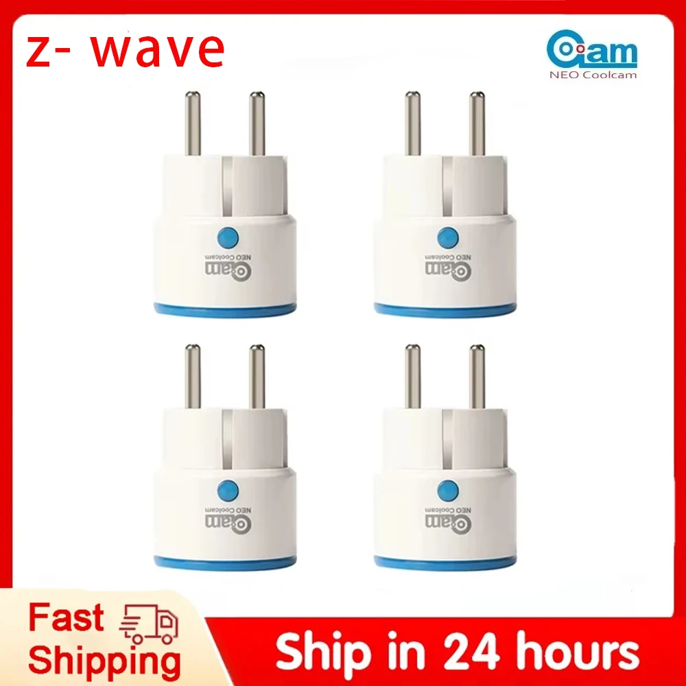 NEO Coolcam Z WAVE PLUS EU-Stecker Smart Steckdose Hausautomation Alarm Smart Home System ZWave 868,4 MHz Videofrequenz Image