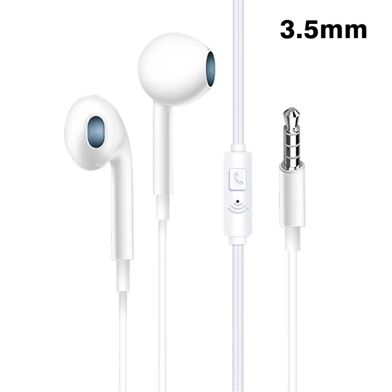 Kabelgebundene Kopfhörer 3,5 mm Super Bass Sportkopfhörer mit integriertem Mikrofon In-Ear-Musik-Headset für Smartphone für Huawei Xiaomi Image